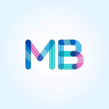 Bağlı mb harf logo