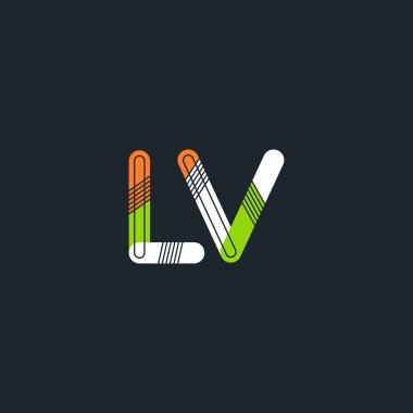 Bağlı Lv harf logo