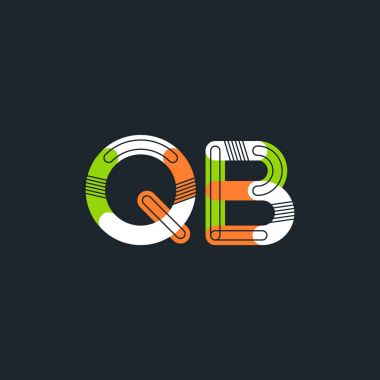 Bağlı qb harf logo