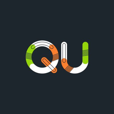 Qu harf logo bağlı