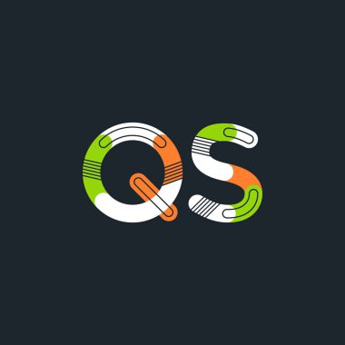 QS bağlı harf logo