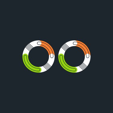 Oo bağlı harf logo