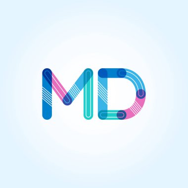 Bağlı Md harf logo