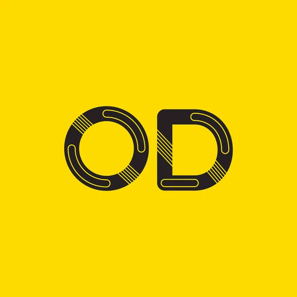 Od verbonden brieven logo — Stockvector