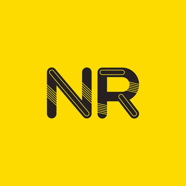 Логотип з підключеними літерами NR — стоковий вектор