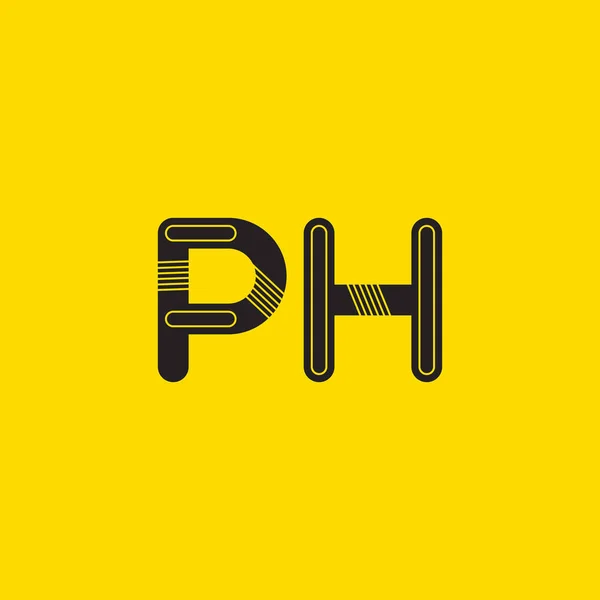 Ph verbundene Buchstaben Logo — Stockvektor