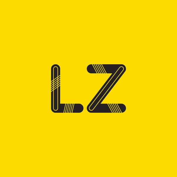 Logo LZ lettres connectées — Image vectorielle