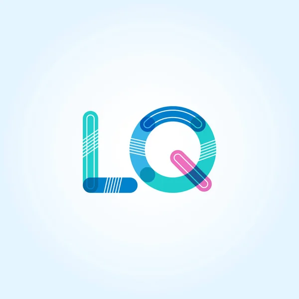 Logotipo de letras conectadas LQ — Archivo Imágenes Vectoriales