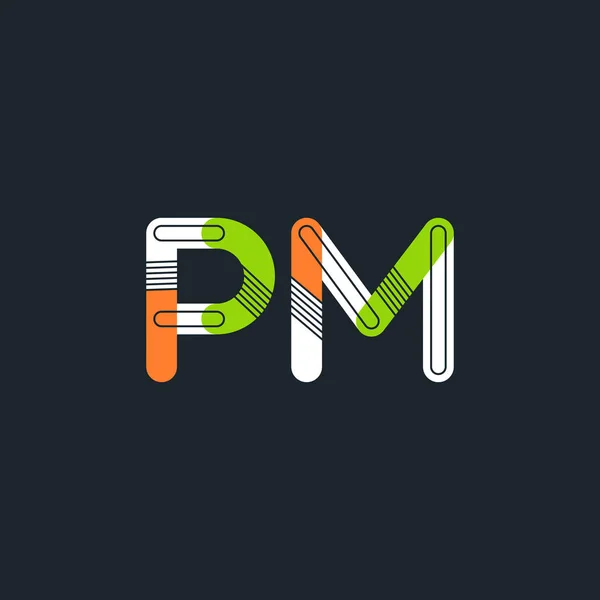 PM letras conectadas logotipo Vetor de ©brainbistro 152063264