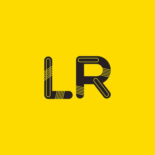 Логотип з'єднаних літер LR — стоковий вектор