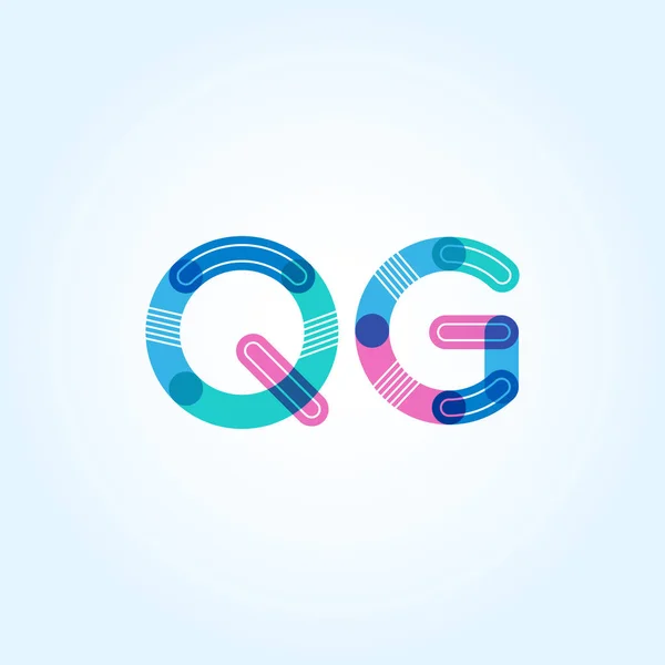 Логотип букв QG — стоковый вектор