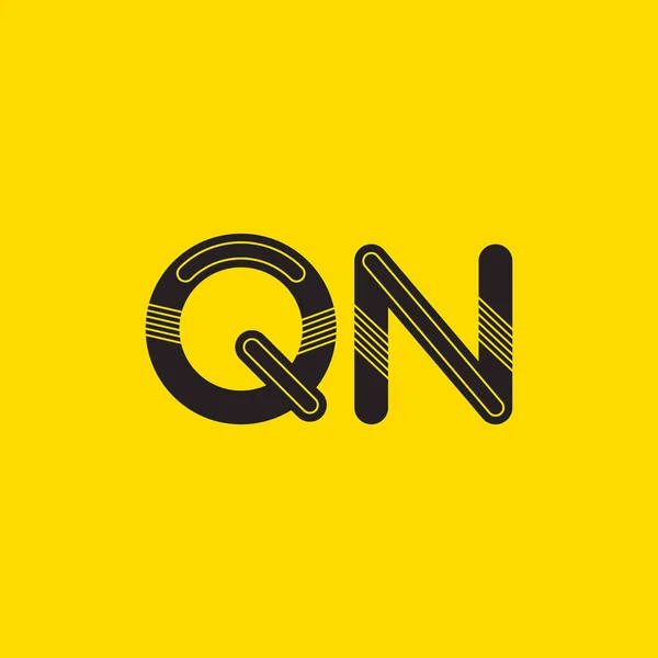 Logo litery Qn podłączony — Wektor stockowy