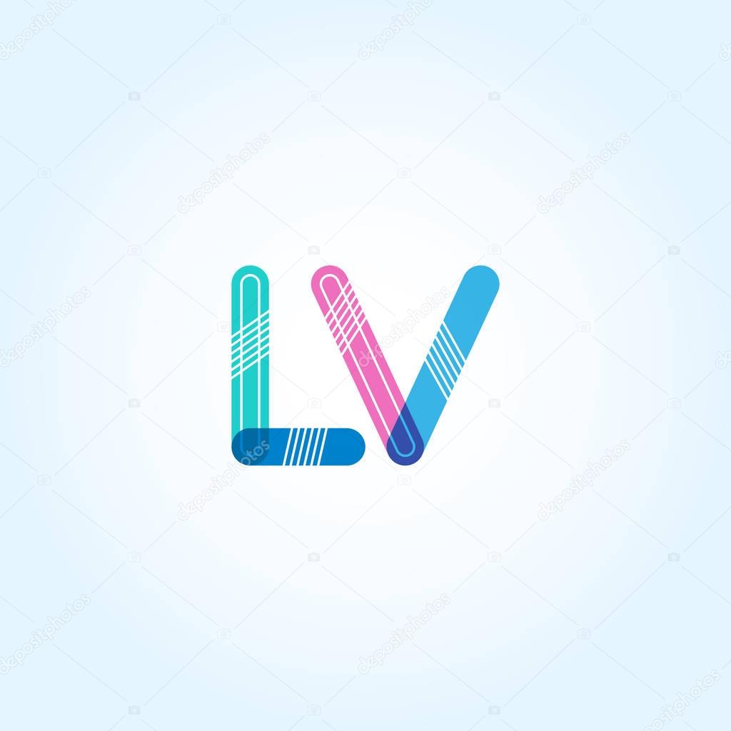 LV connected letters Company Logo template. Vector illustration, corporate identity