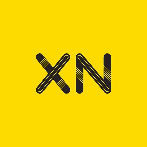 Xn Листи Логотип Візитна картка — стоковий вектор