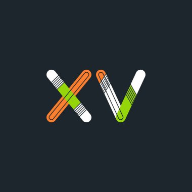 Bağlı Xv harf logo