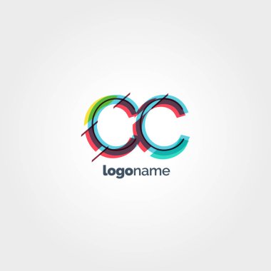 CC multicolour harf logo