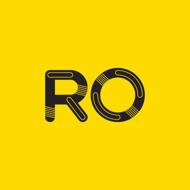 Ro harf logo bağlı