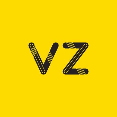 Bağlı Vz harf logo
