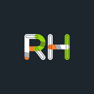 RH bağlı harf logo