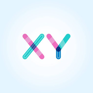 XY harf logo bağlı