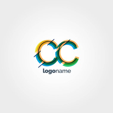 CC multicolour harf logo
