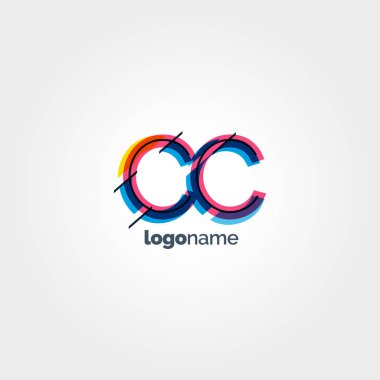 CC multicolour harf logo