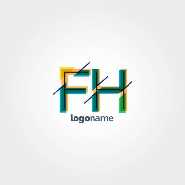 FH çok renkli logo harfleri