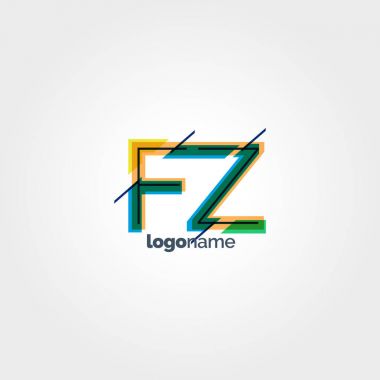 FZ multicolour harf logo