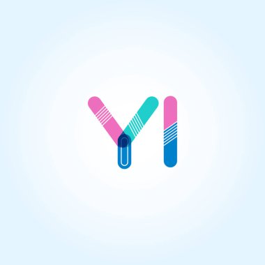 Bağlı Yi harf logo