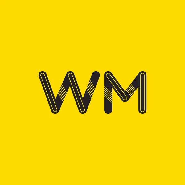 Wm 字母标志名片 — 图库矢量图片