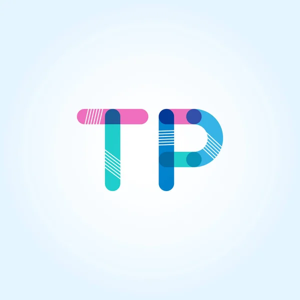 Logo de letras conectadas TP — Archivo Imágenes Vectoriales