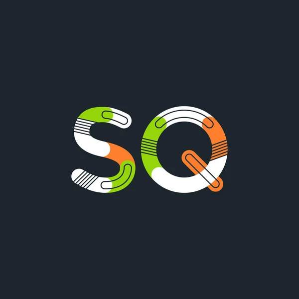 Vierkante verbonden brieven logo — Stockvector