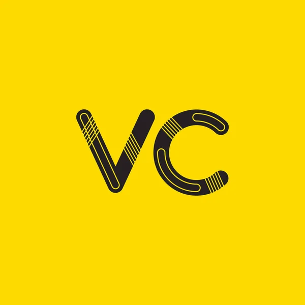 VC verbonden brieven logo — Stockvector