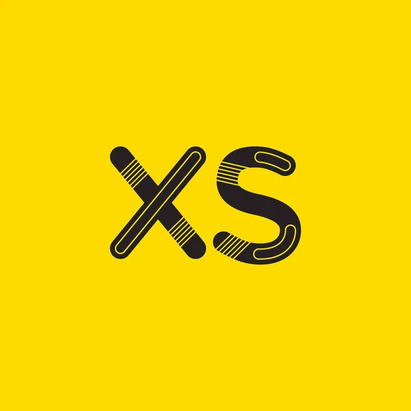 XS podłączony logo litery — Wektor stockowy