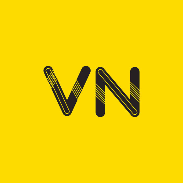 VN connected letters logo