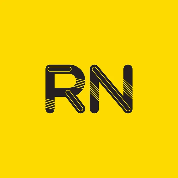 RN harf logo bağlı — Stok Vektör