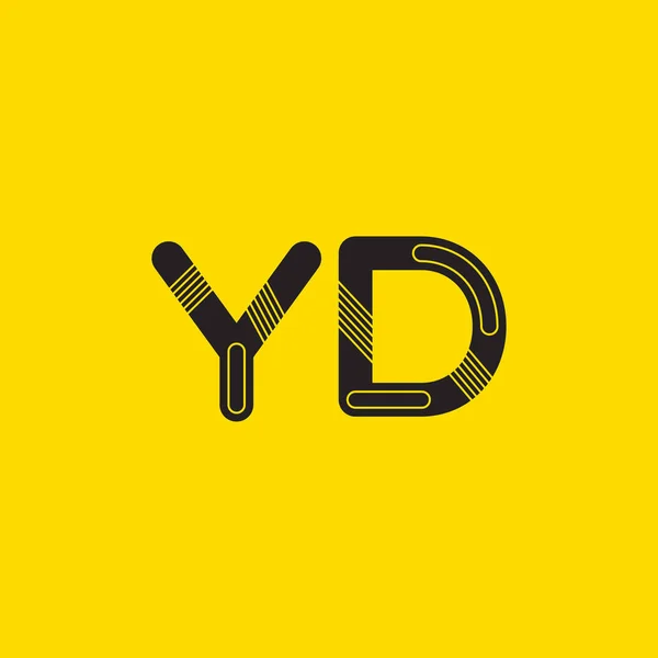 YD ansluten bokstäver logotyp — Stock vektor