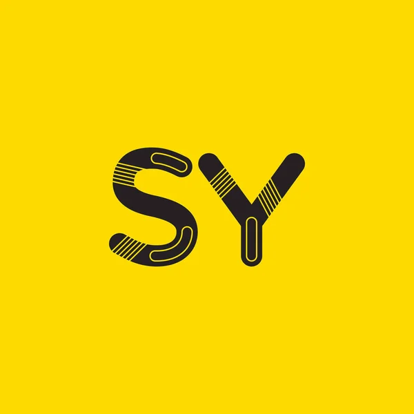 Sy kapcsolódó leveleket logó — Stock Vector