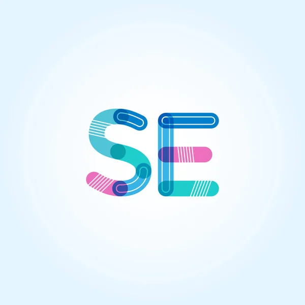 SE συνδεδεμένο γράμματα λογότυπο — Διανυσματικό Αρχείο