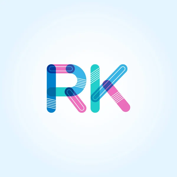Rk 连接字母徽标 — 图库矢量图片