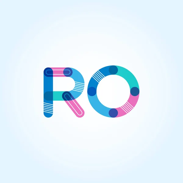 Ro 连接字母徽标 — 图库矢量图片