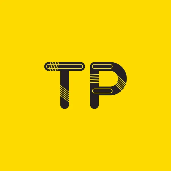 Tp 连接字母徽标 — 图库矢量图片