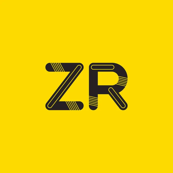 ZR Cartas Logo Tarjeta de visita — Archivo Imágenes Vectoriales