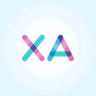 XA harf logo bağlı