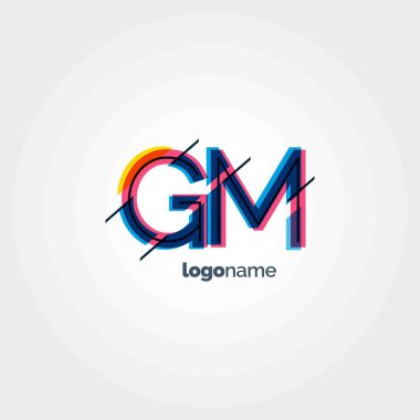 GM multicolour harf logo