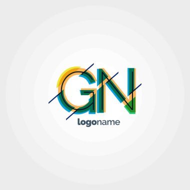 GN multicolour harf logo