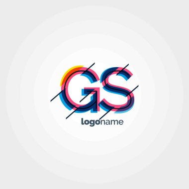 GS multicolour harf logo