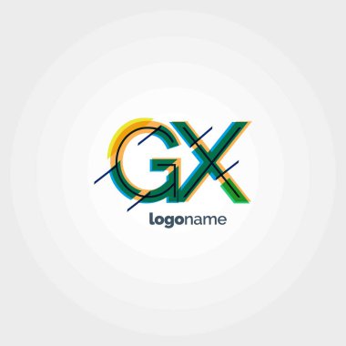 GX multicolour harf logo