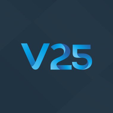 harf ve rakam V25 logosu