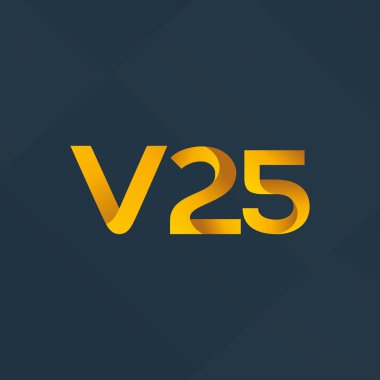 harf ve rakam V25 logosu